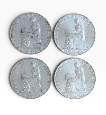 Portugal. 20 Escudos 1953 (4 moedas) (Zonder minimumprijs)