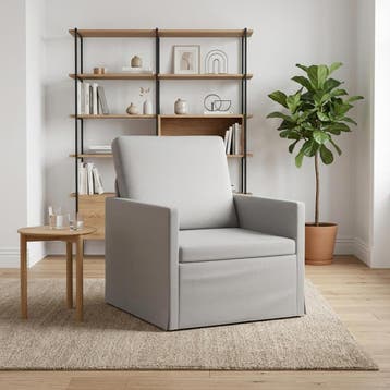 vidaXL Fauteuil Wolkengrijs 70 x 81 x 82 cm Stof, Huis en Inrichting, Eenpersoons, Verzenden, Nieuw, Minder dan 150 cm