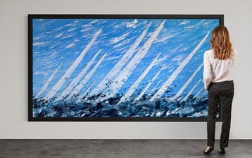 VOLHA - Driven by the Wind-XXL-Hand painted