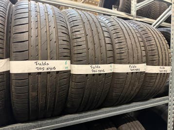 205-55-16 Fulda Zomerbanden 6mm Incl Montage 205 55 16, Auto-onderdelen, Banden en Velgen, Ophalen, Gebruikt, 16 inch, 205 mm