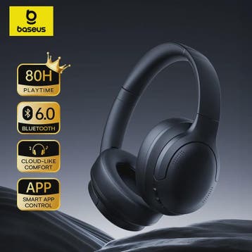 Baseus BH1 Lite Draadloze Koptelefoon - Bluetooth 6.0, 80 Uu, Verzenden, Nieuw
