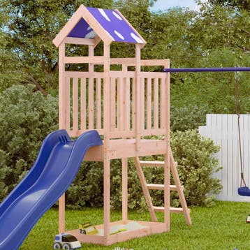 vidaXL Speeltoren Bruin 52,5 x 110,5 x 215 cm Massief, Verzenden, Nieuw