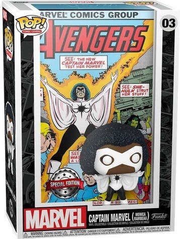 Funko Pop #03 Funko Captain Marvel - POP! Art Cover Captain, Verzenden, Nieuw