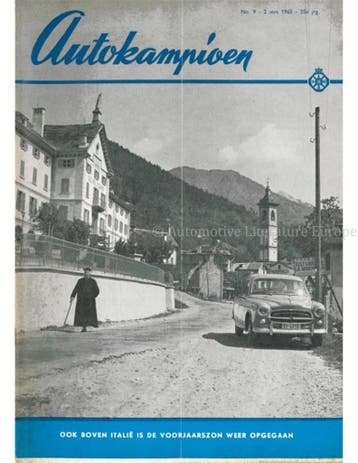 1963 AUTOKAMPIOEN MAGAZINE 09 NEDERLANDS, Boeken, Nieuw, Author
