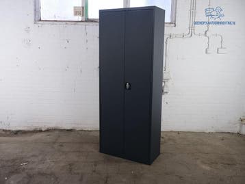 Antraciet klapdeurkast 180x80 cm jong gebruikt, Verzenden, Gebruikt