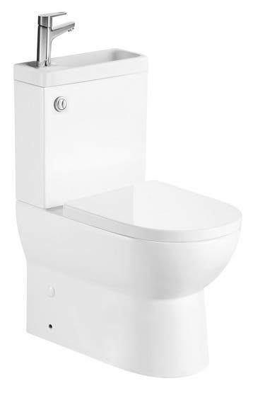 BWS Jalta Duoblok Rimless Glans Wit incl. Zitting PK/SK, Ophalen of Verzenden, Nieuw, Overige typen
