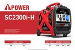 AiPower SC2300-H 2300 watt generator aggregaat benzine, Nieuw, Minder dan 5 kVA, Benzine, Geluidgedempt