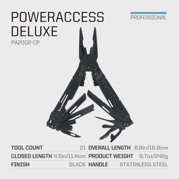 SOG PowerAccess Deluxe 21-in-1 Professioneel Multitool met S