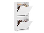 sobuy schoenenkast - 50 × 19 × 100 cm - wit – ultradun &, Verzenden, Nieuw