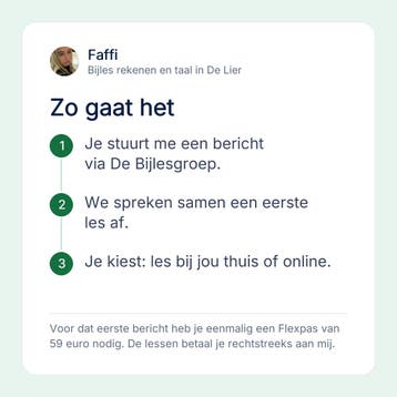 Bijles rekenen en taal aan huis in De Lier en online, Privéles, Bijles