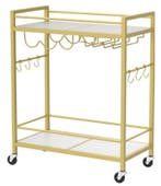 Hoppa! BC01031BB Serveerwagen Metaal Van €39 Voor €15 NIEUW, Ophalen of Verzenden, Nieuw