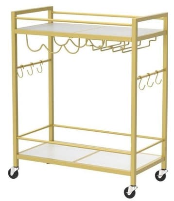 Hoppa! BC01031BB Serveerwagen Metaal Van €49 Voor €25 NIEUW, Ophalen of Verzenden, Nieuw