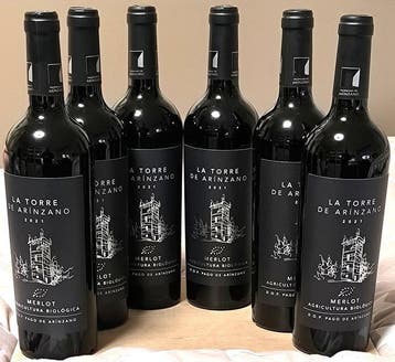 2021 La Torre de Arínzano, Merlot Agricultura Biologica -, Nieuw