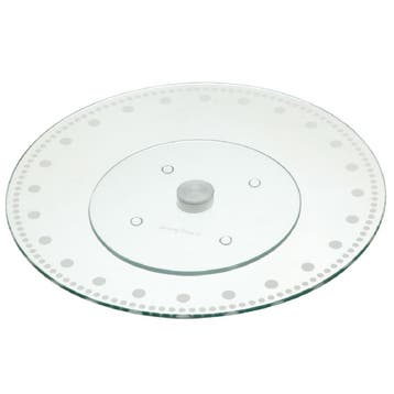 KitchenCraft Taartplateau Draaibaar Glas Ø30cm, Hobby en Vrije tijd, Verzenden, Nieuw