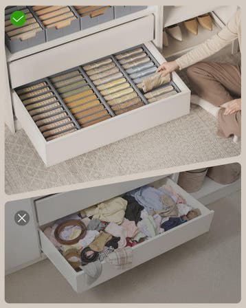 Songmics 4-delige Opvouwbare Lade-Organizers Set - Ideaal vo, Verzenden, Nieuw