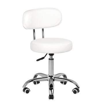Pedicurekruk Wit Verstelbaar met Wielen – Draaibare, Ophalen of Verzenden, Nieuw