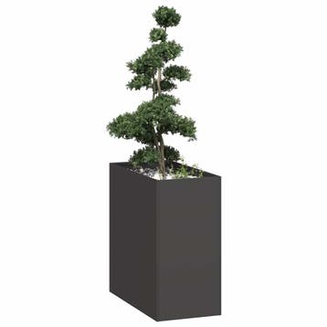 vidaXL Plantenbak 40x80x80 cm staal zwart, Verzenden, Nieuw, Metaal, 60 tot 100 cm