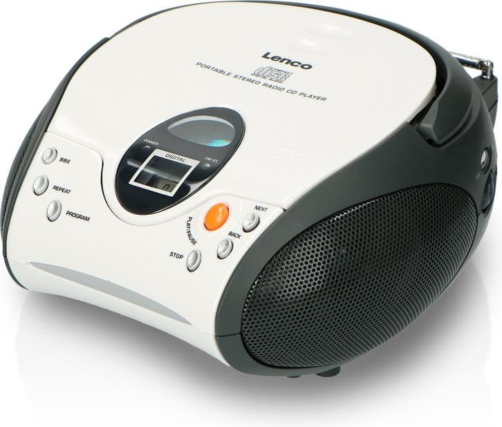 Lenco SCD-24 - Draagbare radio CD speler met AUX-uitgang - W, Audio, Tv en Foto, Luidsprekers, Zo goed als nieuw, Verzenden