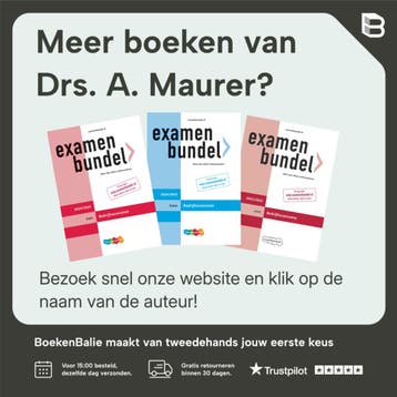 Examenbundel vwo Bedrijfseconomie 2020/2021 - Drs. A. Maurer, Boeken, Verzenden, Gelezen, Drs. A. Maurer