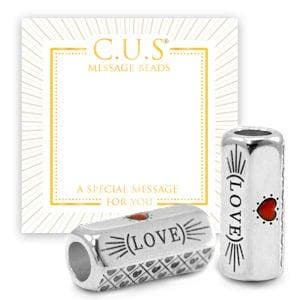 1 x C.U.S® Sieraden message beads luck & evil eye Antie.., Ophalen of Verzenden, Nieuw, Kraal