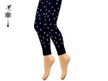 Meisjes legging - Sterretjes - Zwart/Zilver, Verzenden, Nieuw