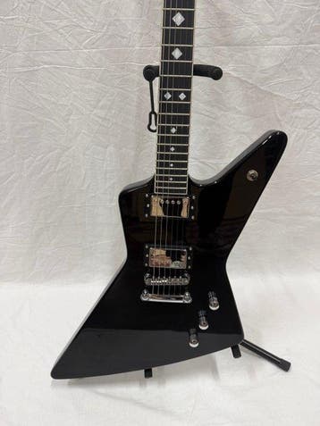 Lintage Guitars - EX-600-BK (Explorder, High Gloss Black) -, Nieuw