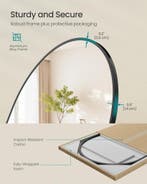 Staande spiegel XL- 165x60 cm hoog - volledige lengte, Huis en Inrichting, Woonaccessoires | Spiegels, Verzenden, Nieuw