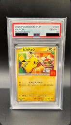 Pokémon - 1 Graded card - Burger Pikachu #020 Promo card,, Nieuw
