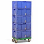 Gebruikte Euronorm stapelbakken materiaal bijzetwagen, Ophalen of Verzenden