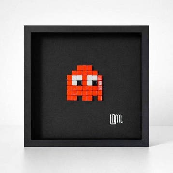 nLm - sculptuur, Pac-Man Red (Ghost) • Mosaic • 19/50 - 27