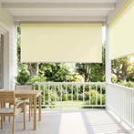 vidaXL Rolgordijn UV-bescherming Crèmekleurig 180 x 230 cm, Verzenden, Nieuw, Crème
