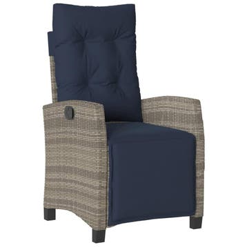 Luxe Loungestoel Buiten | 41% Korting | Retourdeal, Ophalen of Verzenden, Zo goed als nieuw, Rotan, Verstelbaar