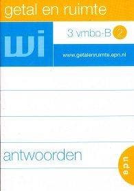 Getal en Ruimte 3 Antwoorden VMBO-B-2, Boeken, Verzenden, Nieuw