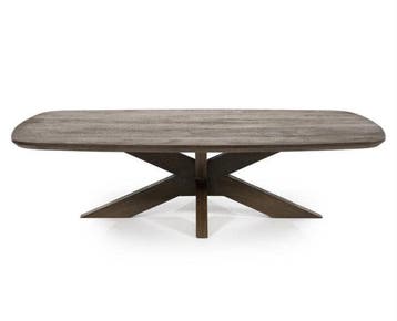 Eleonora Salontafel Nikki Deens ovaal mangohout 130x70cm -, Huis en Inrichting, Tafels | Salontafels, Ophalen of Verzenden, Nieuw