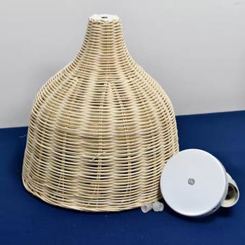 Rotan Hanglamp – Handgevlochten Bamboe Plafondlamp, Verzenden, Nieuw
