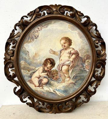 François Boucher (1703-1770), ambito di - Allegoria celeste