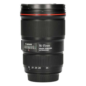 Canon EF 16-35mm f/4L IS USM met garantie, Audio, Tv en Foto, Fotografie | Lenzen en Objectieven, Ophalen of Verzenden, Gebruikt