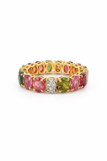Eeuwigheidsring - 14 karaat Geel goud - 5.65ct. tw.