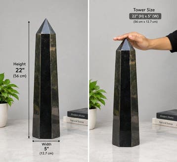 Grote Toren - Zwarte Toermalijnsteen - Obelisktoren
