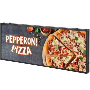 LED Tekstbord 99x41cm Aluminium | Laatste Stuk!, Ophalen of Verzenden