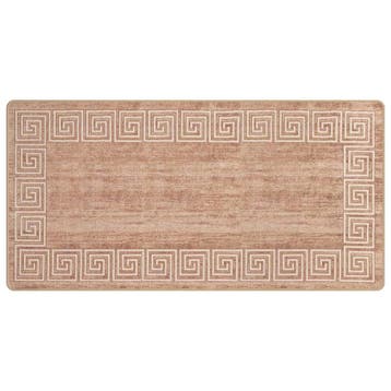 vidaXL Vloerkleedloper MARSA Beige en goud 100 x 200 cm, Verzenden, Nieuw, Wit