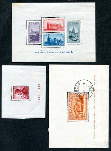 Spanje 1930/2000 - Collectieblokken en Minisheets, Gestempeld