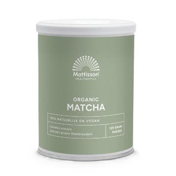 Mattisson Matcha Poeder Biologisch 125g, Verzenden, Nieuw