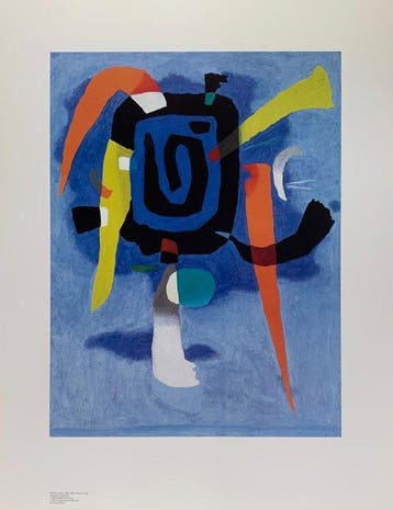 Willi Baumeister - Bluxao V, 1955 - Rare German Artprint -
