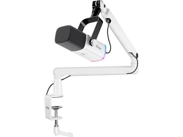 FIFINE TAM8 - USB/XLR Studio microfoon - Flexibele Arm - RGB, Computers en Software, Overige Computers en Software, Nieuw, Verzenden