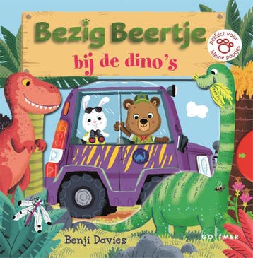 Bezig Beertje bij de dinos / Bezig Beertje - Benji Davies, Boeken, Kinderboeken | Baby's en Peuters, Verzenden, Gelezen, Benji Davies