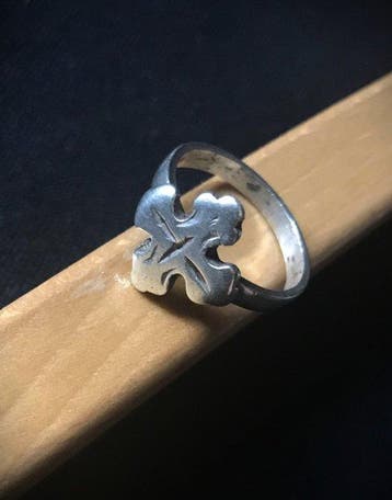 Zilver - Ring met amulet