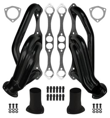 HEADER,SBC,1 5/8,55-57 CHEVY W/ RACK & PINION,3,BLACK, Ophalen of Verzenden, Nieuw