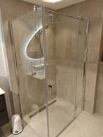 Douchecabine 120x90cm met draaideur antikalk - 12 PKW, Ophalen, Nieuw, Glas, Douche