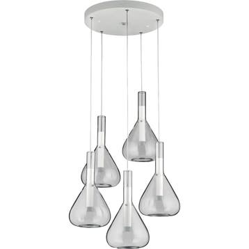 LED Hanglamp - Cinque Cipera - 5 Lichtpunten van 5.6 Watt -, Ophalen of Verzenden, Nieuw, Metaal, Overige fittingen